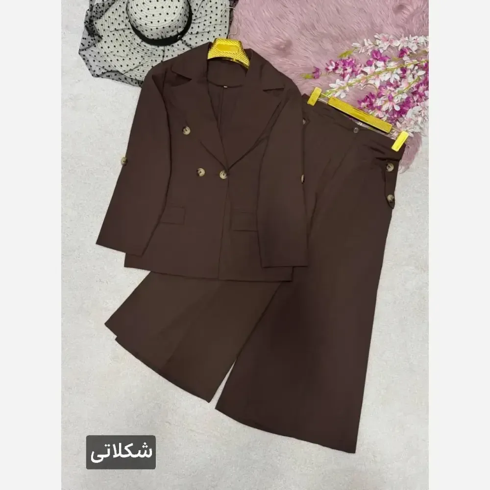 کت و شلوار زنانه مدل رویا جنس لنینت در رنگبندی متنوع سایز 38 تا 48