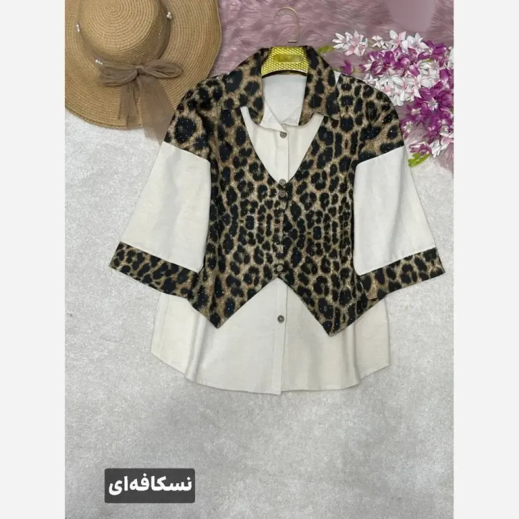 ست و شومیز زنانه مدل مارال جنس لنین نگیندار فری سایز