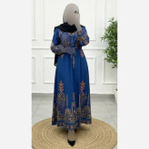 پیراهن ساحلی زنانه مدل بوگاتی فری سایز 38 تا 48 با بند تنظیم کمر