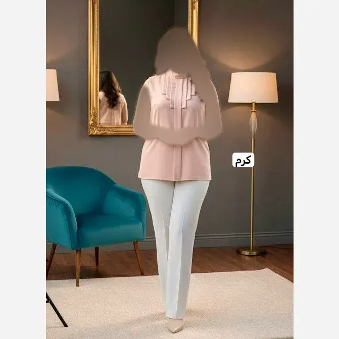 تاپ زنانه یقه دیپلمات جنس الیزه مصری اعلا سایزبندی 40 تا 52