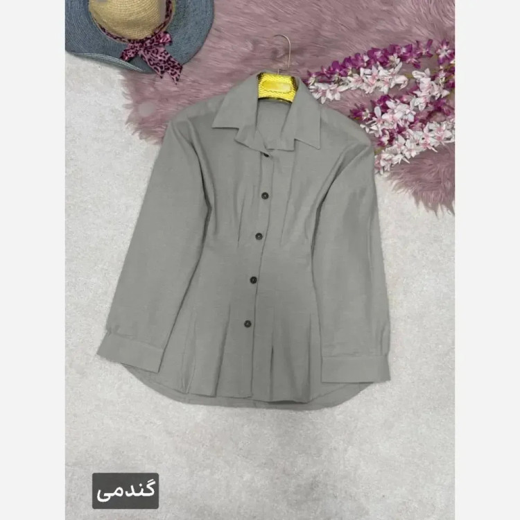 شومیز لنین پیله دار زنانه فری سایز 38 تا 46