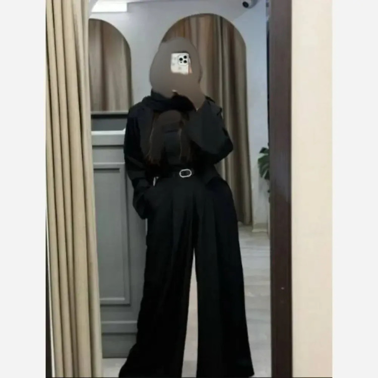ست دوتیکه کت و اورال زنانه جنس سوپر مازراتی کجراه اعلا فری سایز 38 تا 46