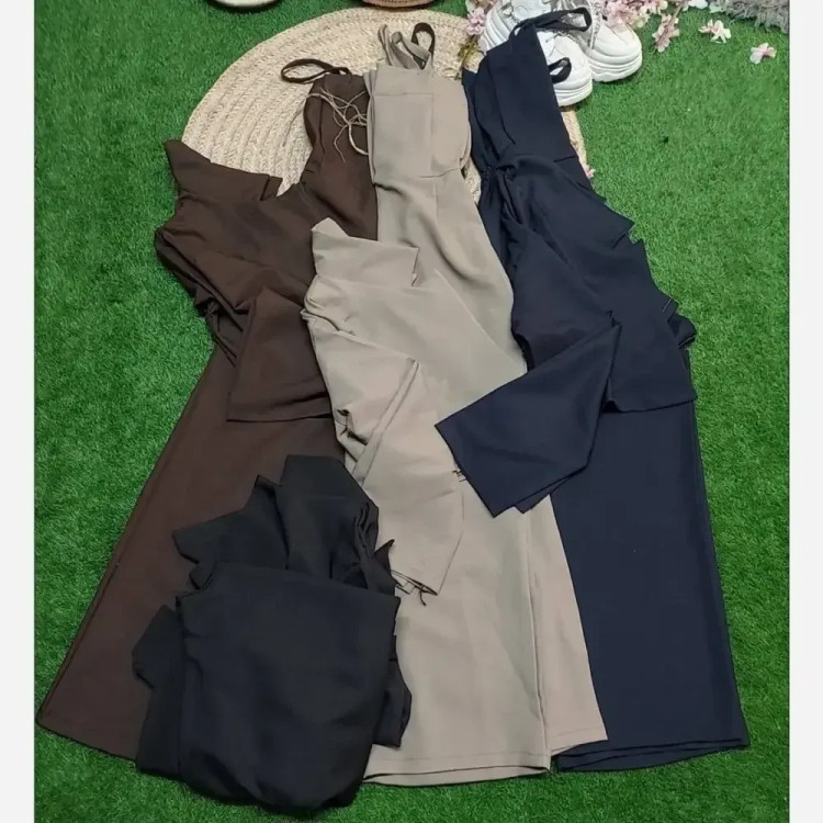 ست دوتیکه کت و اورال زنانه جنس سوپر مازراتی کجراه اعلا فری سایز 38 تا 46