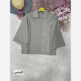 شومیز لنین نگین کوبی شده زنانه فری سایز 38 تا 46