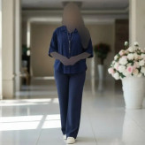 مانتو زنانه مدل ساناز جنس حصیری درجه یک فری سایز
