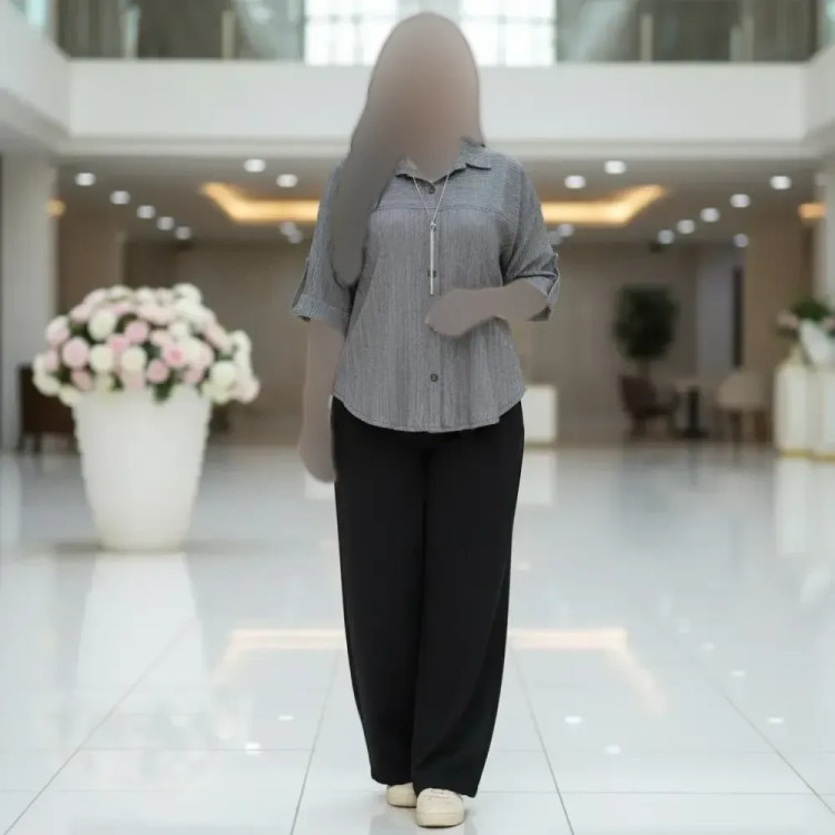 مانتو زنانه مدل ساناز جنس حصیری درجه یک فری سایز