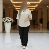 مانتو زنانه مدل ساناز جنس حصیری درجه یک فری سایز