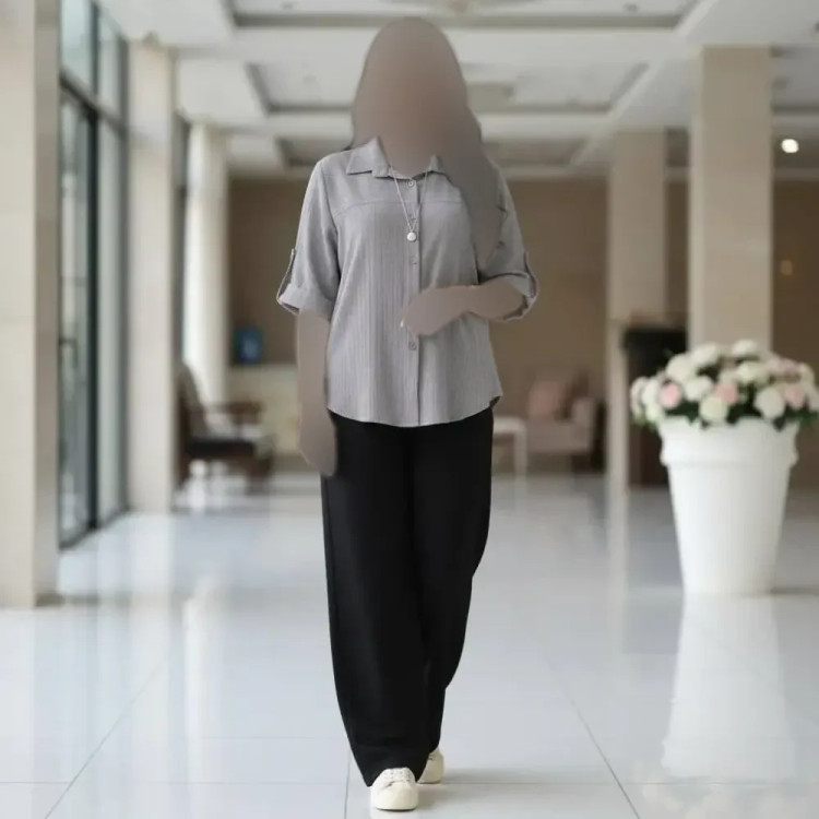 مانتو زنانه مدل ساناز جنس حصیری درجه یک فری سایز