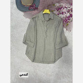 شومیز گره ای ساحل جنس کرپ بوگاتی فری سایز 38 تا 48