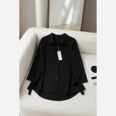 شومیز گره ای ساحل جنس کرپ بوگاتی فری سایز 38 تا 48