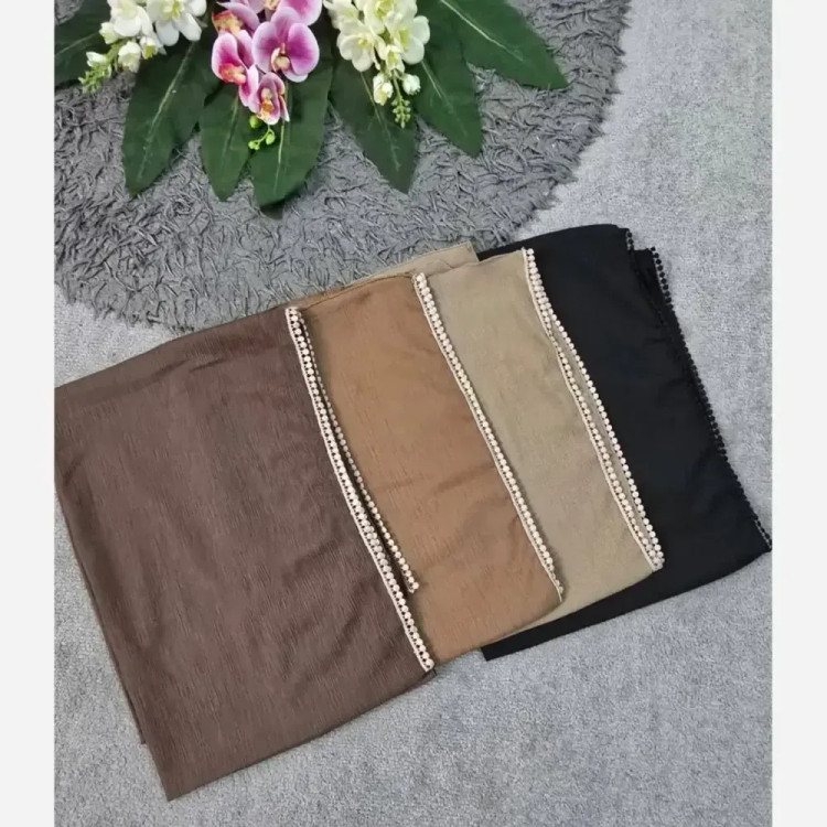 شال پلیسه لبه عدسی قواره بزرگ ابعاد 175 در 75 سانتیمتر