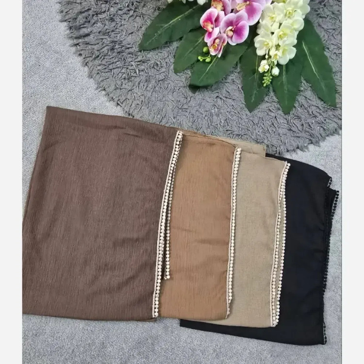 شال پلیسه لبه عدسی قواره بزرگ ابعاد 175 در 75 سانتیمتر