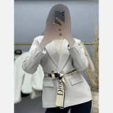 کت زنانه مدل دیور جنس بزایاق درجه یک وارداتی با کمربند در 5 رنگ متنوع
