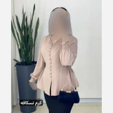 شومیز زنانه قواره دار جنس کرپ حریر و کریستال سایز 38 تا 52