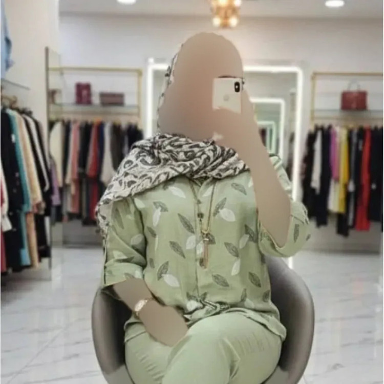 شومیز زنانه گره ای طرح برگی جنس شانتون فری سایز