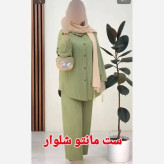 ست شومیز و شلوار زنانه جنس سوپر کراش درجه یک فری سایز
