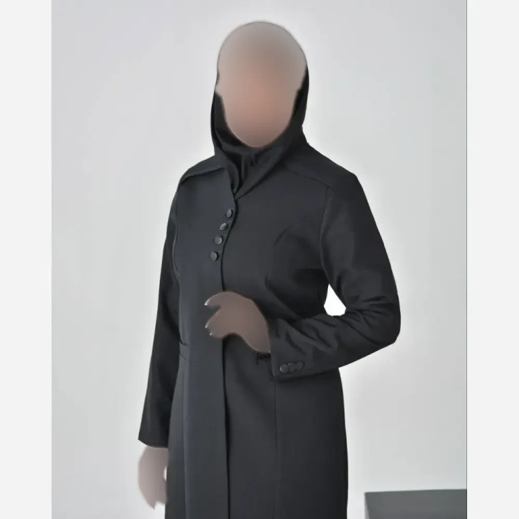 مانتو شلوار اداری کوثر فاستونی در رنگ بندی مشکی، نوک مدادی، نسکافه ای، سرمه ای و سایزبندی کامل
