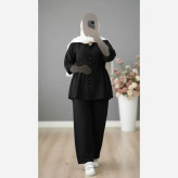 ست شومیز و شلوار زنانه مدل یاسمین جنس سوپر ایوا فری سایز تا 48