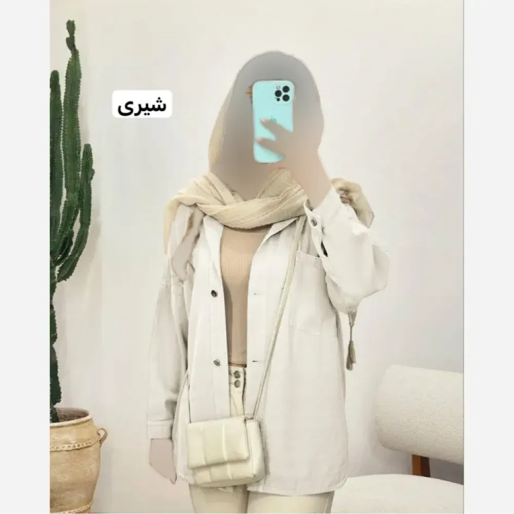 مانتو کتان اصلی فری سایز تنخور عالی وشیک قد 72 دورسینه 120