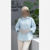 شومیز مانتویی پری 276 ینزه پفکی درجه یک فری سایز 38 تا 50