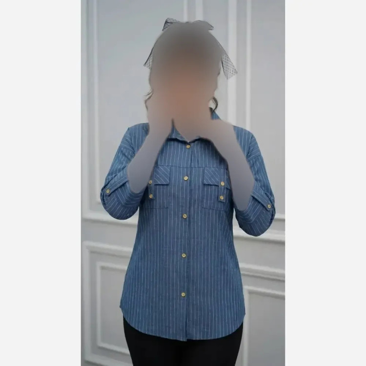 شومیز مانتویی دیپلمات شانتون درجه یک فری سایز 38 تا 48 در رنگ بندی متنوع