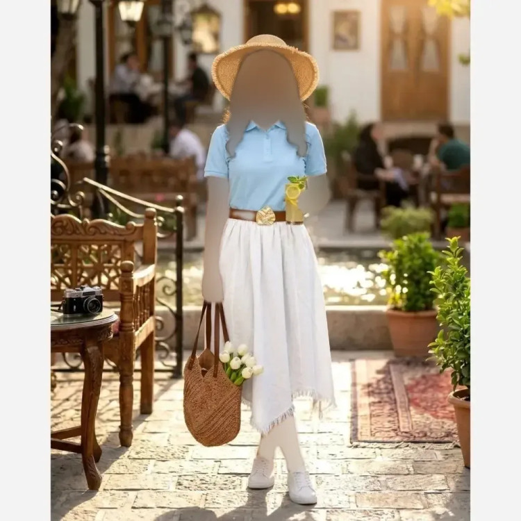 ست دامن و رویه الیاف طبیعی زنانه فری سایز پنبه ای خنک و ضد حساسیت
