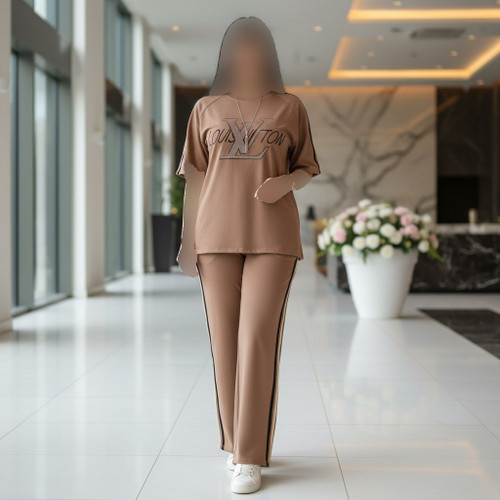 ست مدل LV جنس گلکسی پنبه فری سایز