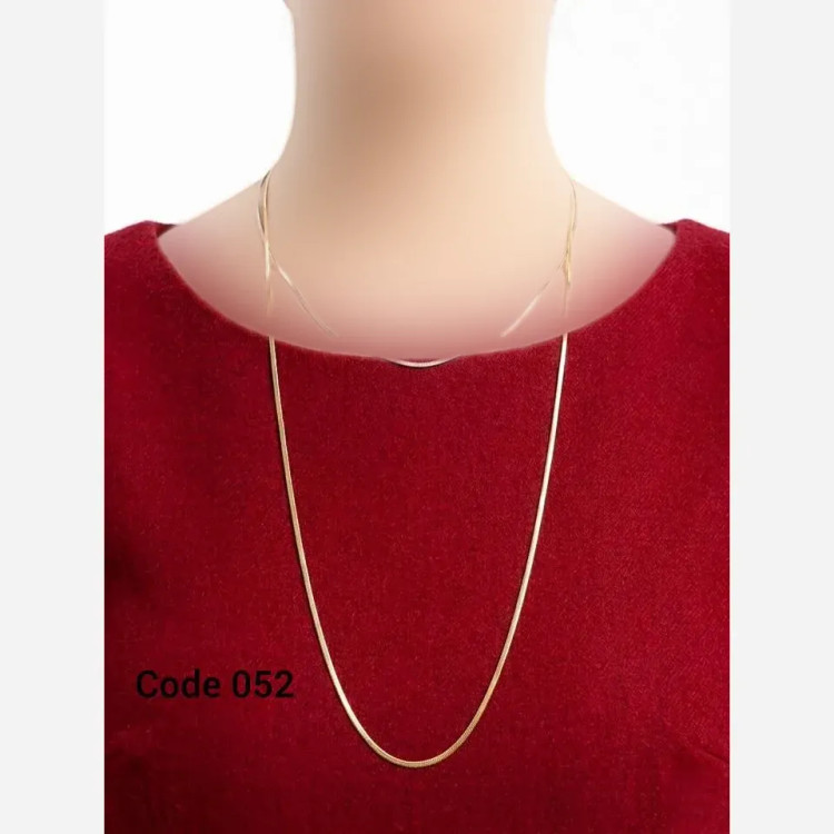 گردنبند مینیمال دو رنگ استیل زنانه مدل code052