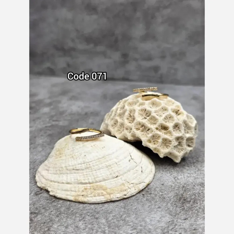 انگشتر استیل زنانه رنگ ثابت ضد حساسیت فری سایز مدل code071