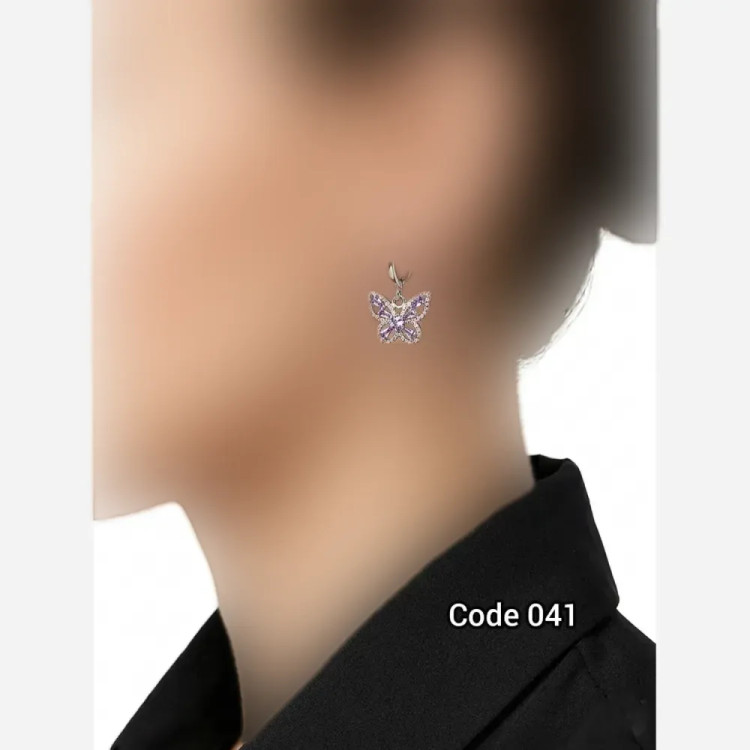 گوشواره استیل رنگ ثابت ضد حساسیت مدل code041
