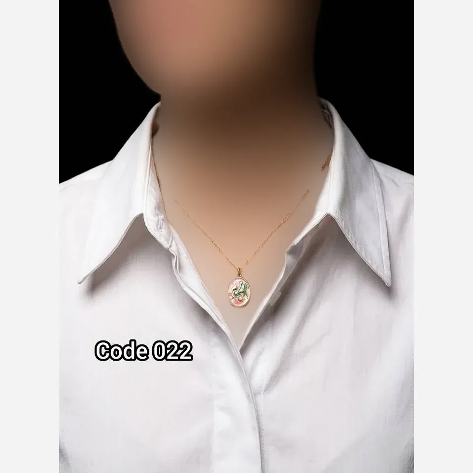 گردنبند طرح مینیاتور استیل رنگ ثابت ضد حساسیت