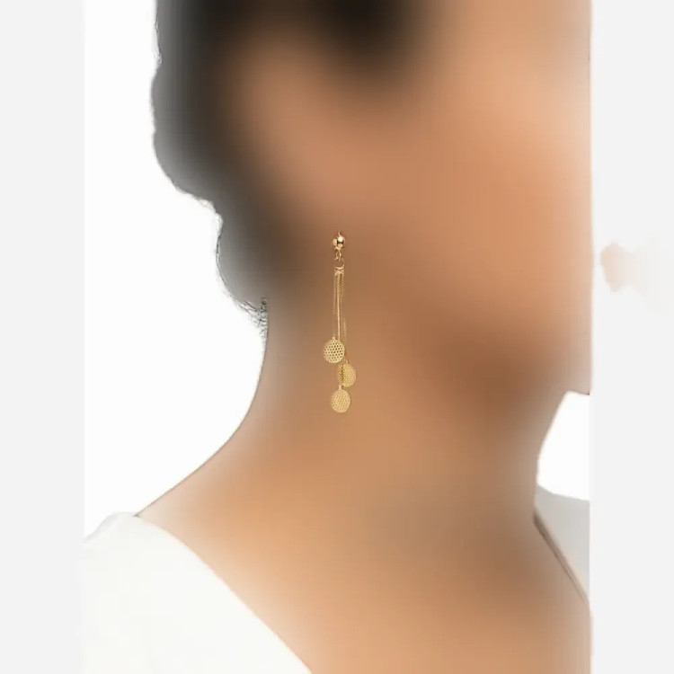 گوشواره استیل کد 019 رنگ ثابت و ضد حساسیت