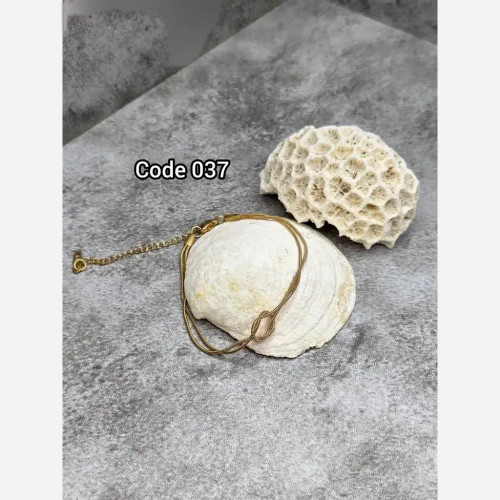 دستبند استیل رنگ ثابت و ضد حساسیت مدل code037
