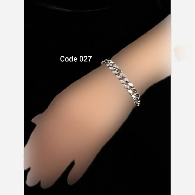 دستبند استیل رنگ ثابت و ضد حساسیت مدل code027
