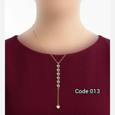 گردنبند استیل رنگ ثابت و ضد حساسیت مدل code013