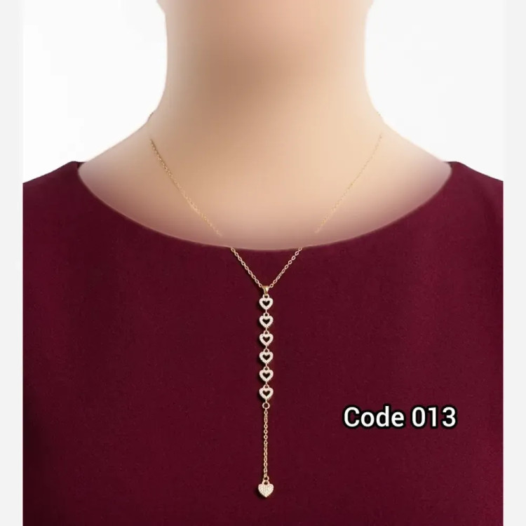 گردنبند استیل رنگ ثابت و ضد حساسیت مدل code013