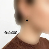گوشواره استیل رنگ ثابت ضد حساسیت مدل code043