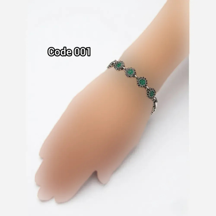 دستبند استیل رنگ ثابت و ضد حساسیت مدل code001
