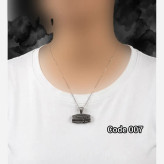 گردنبند استیل رنگ ثابت و ضد حساسیت مدل code007