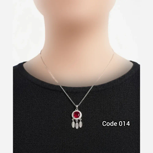 گردنبند استیل رنگ ثابت و ضد حساسیت مدل code014