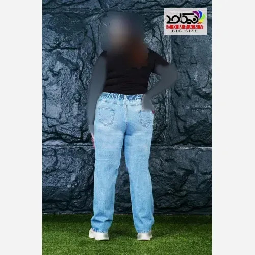 شلوار جین نیم بگ زنانه ترک بیگ سایز سایز 48 تا 54