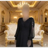 پیراهن مجلسی زنانه مدل دلاریس جنس حریر شیفون سایز بزرگ 44 تا 56