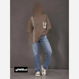 تیشرت لانگ زنانه مدل اورانوس 2 جنس پنبه سوپر درجه یک فری سایز 38 تا 52