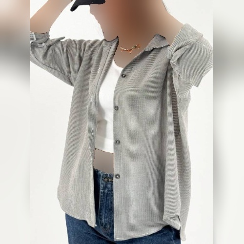 شومیز زنانه لنین راه راه ترک مدل اسمایل
