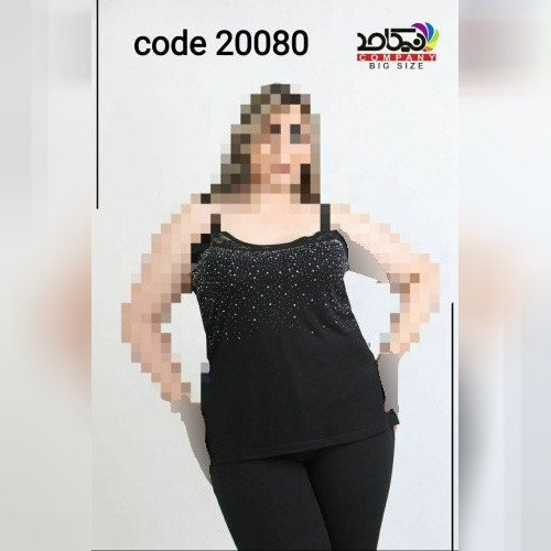تاپ مدل جدید جنس کار ویسکوز کش نگبنی کیفیت عالی فری سایز