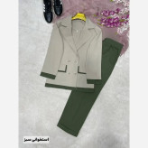 کت شلوار زنانه مدل سوران جنس لنینت در رنگبندی متنوع سایز 38 تا 46