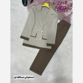 کت شلوار زنانه مدل سوران جنس لنینت در رنگبندی متنوع سایز 38 تا 46