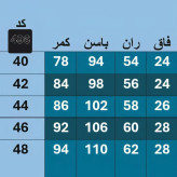 شلوار مازراتی راسته دمپا پاکتی زنانه جنس مازراتی دبل قد 93