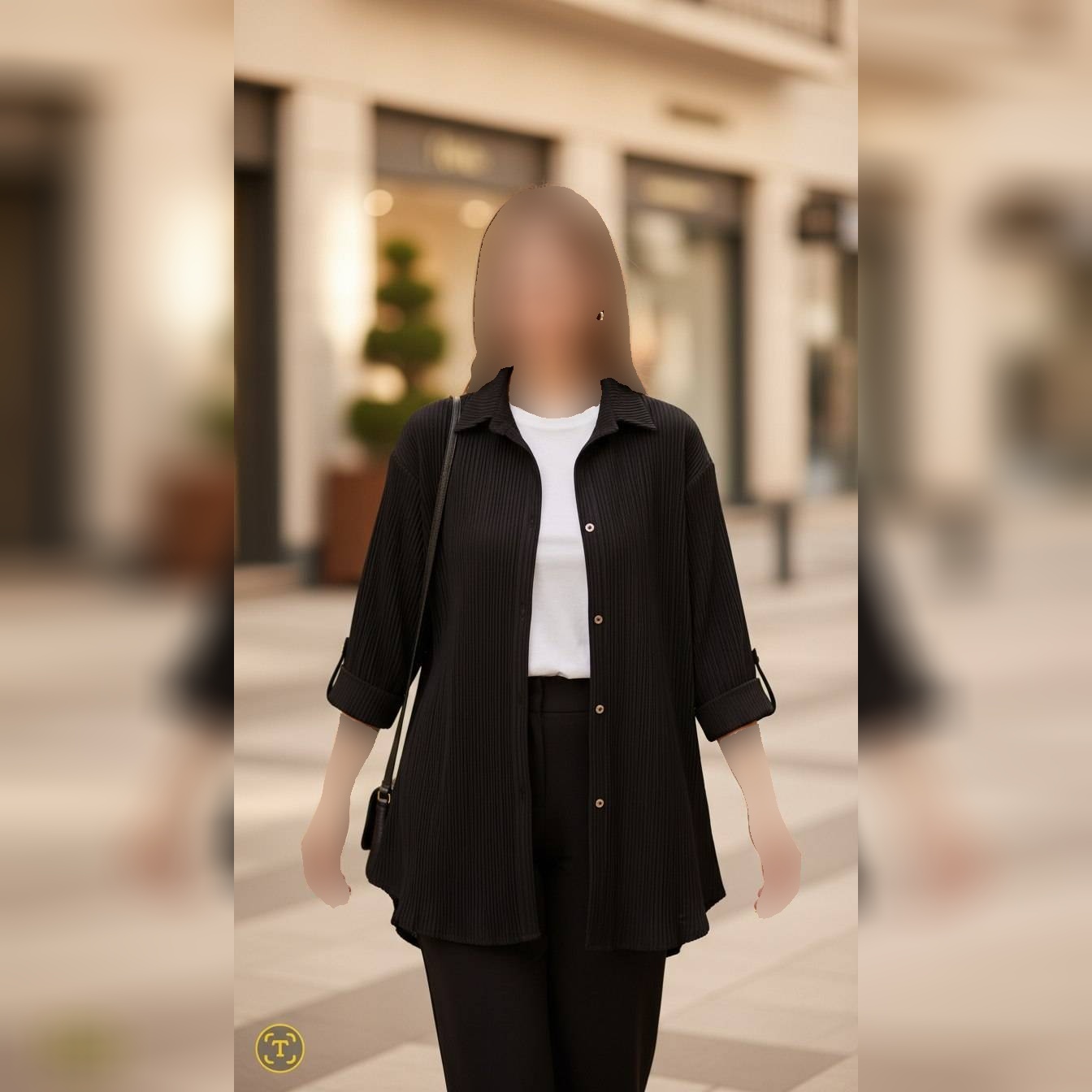 شومیز مانتویی محرمی آیوا زنانه جنس سوپر آیوا سه خط درجه یک فری سایز 38-46