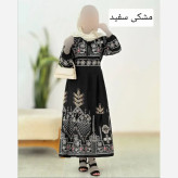 پیراهن ساحلی زنانه چاپی جنس بوگاتی فری سایز تا 46 کمربند دار